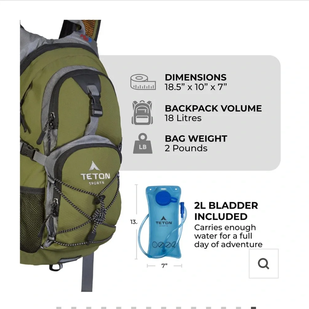 Teton OASIS 1100 HYDRATION Backback - Picture 3 of 10